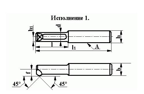 Резцы с напаянным алмазом для сквозных отверстий